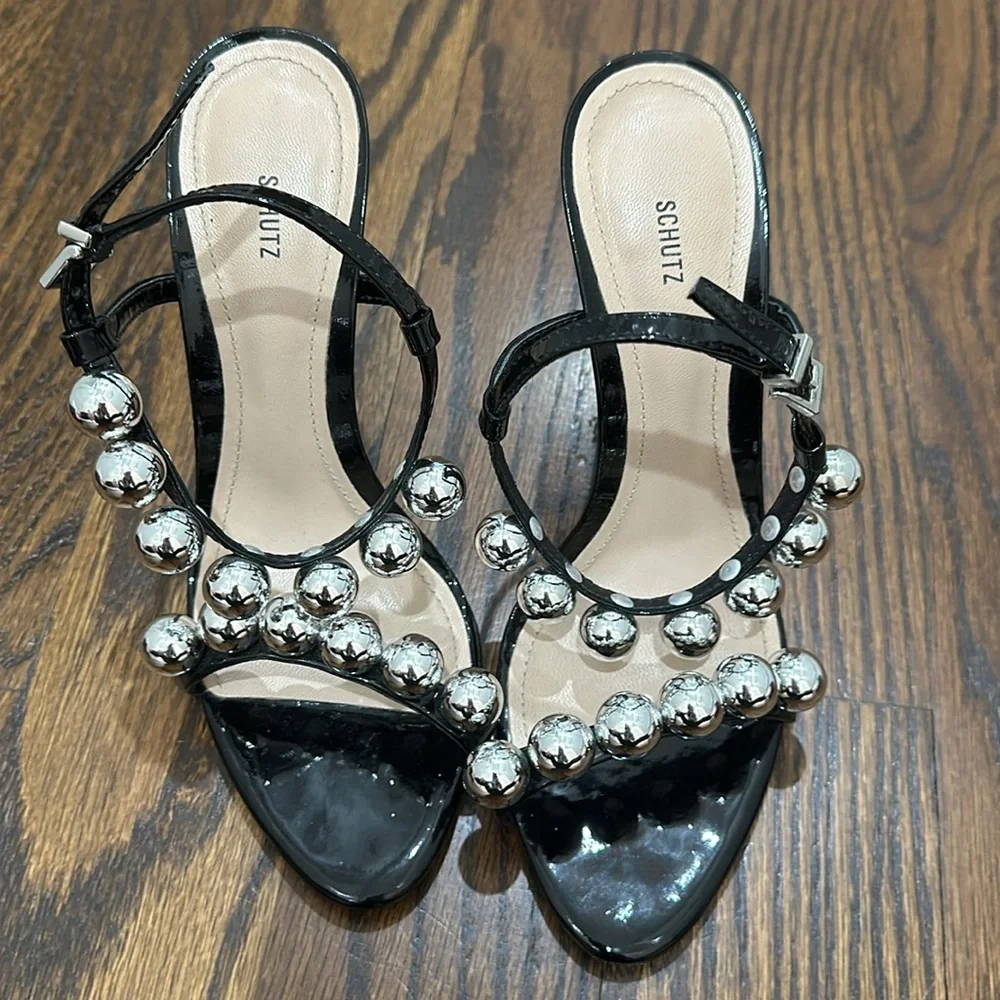 Schutz Heels with studs - size 6.5 - Picture 2 of 6